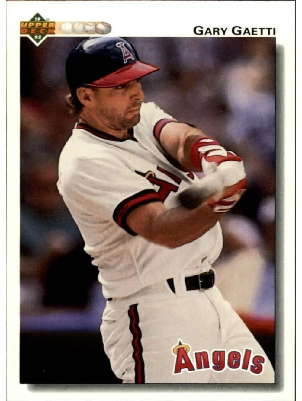 Gary Gaetti 1992 Upper Deck MLB #321 Baseball Card California Angels